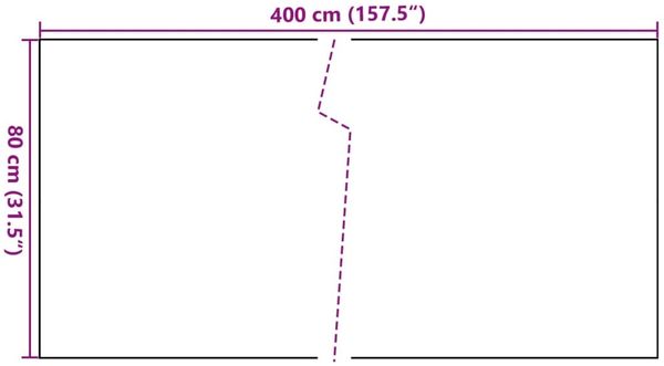 vidaXL Balkon-Sichtschutz Schwarz 400x80 cm Poly Rattan 156298 Bild 8