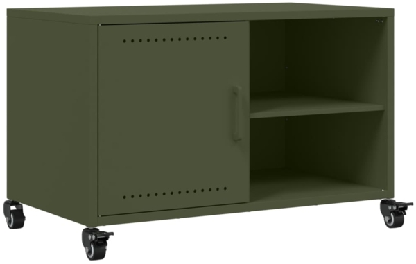 vidaXL TV-Schrank Olivgrün 68x39x43,5 cm Stahl 846672