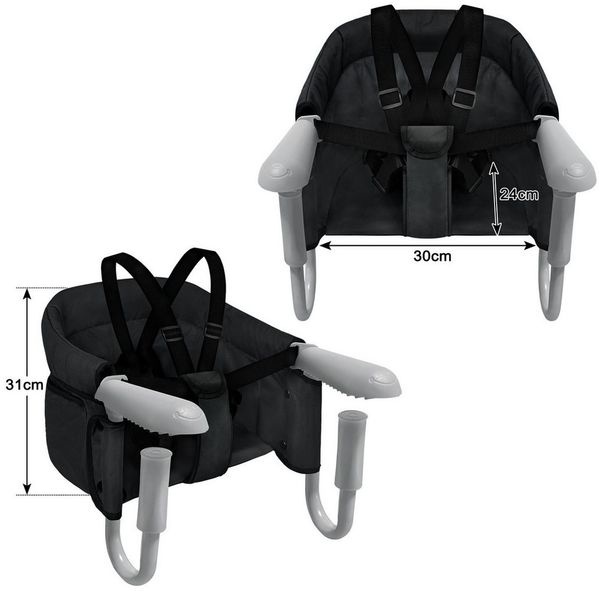 FIVMEN Tischsitz Faltbar Babysitz, Booster Sitz mit Anti-Rutsch-Klemmen