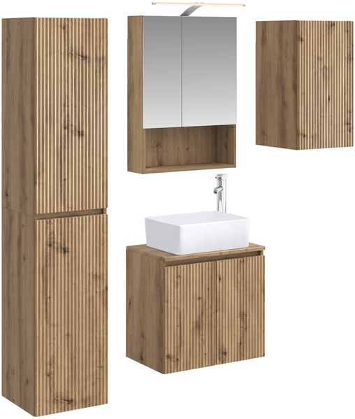 vidaXL Badezimmerschrank-Set 5 pcs Artisan-Eiche 50 x 14,5 x 70 cm 3407326