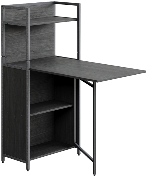 Esstisch Savio Schwarz 57 x 30 cm mit klappbarer Tischplatte Vicco