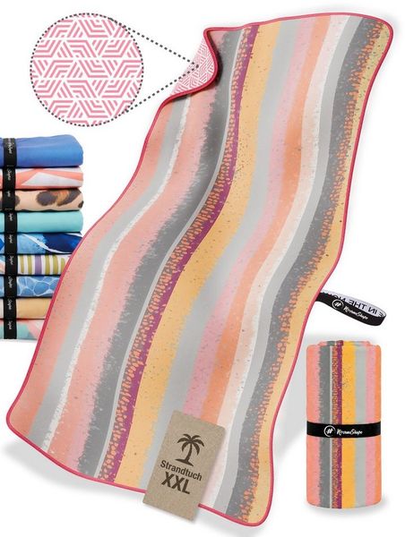 NirvanaShape Strandtuch Strandtuch XXL - Strandhandtuch, Mikrofaser Badetuch, Handtuch