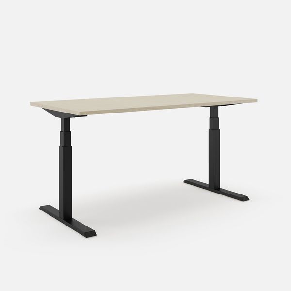 SLS 470 PRO Schreibtisch - 180 , Eiche , Schwarz