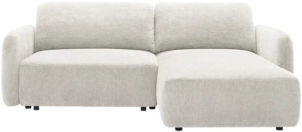 Vente-unique - PLUFATI Sofa Stoff Weiß - B 165 cm x H 83 cm x L 230 cm