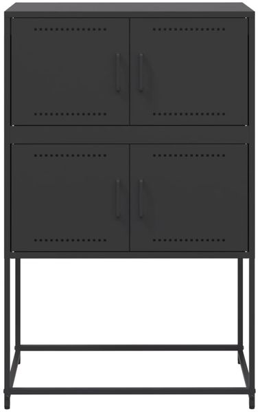 Sideboard, Kommode Schwarz 68,5x38,5x107 cm Stahl j2604p Bild 6