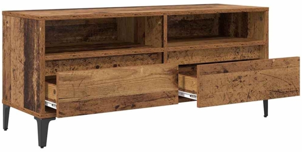 vidaXL TV-Schränk Altholz 100 x 34,5 x 44,5 cm Verbundholz und Eisen 881468 Bild 4