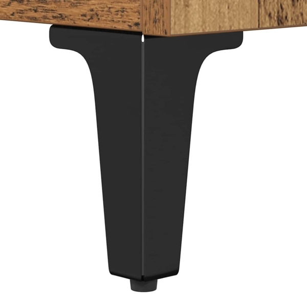 vidaXL TV-Schränk Altholz 100 x 34,5 x 44,5 cm Verbundholz und Eisen 881468 Bild 9