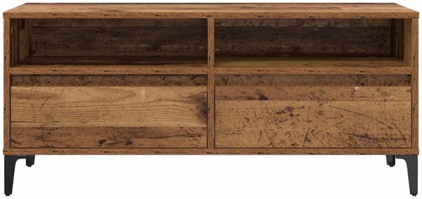vidaXL TV-Schränk Altholz 100 x 34,5 x 44,5 cm Verbundholz und Eisen 881468 Bild 5