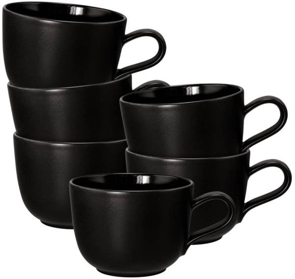 Seltmann Weiden Liberty Velvet Black Kaffeetasse 260 ml 6er Set