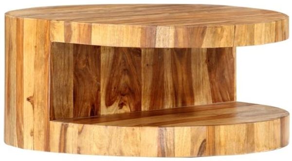 vidaXL Couchtisch Rund 65×30 cm Massivholz Palisander