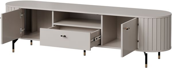 TV-Lowboard Zelfa 180 2D1S 05 (Farbe: Schwarz) Bild 2