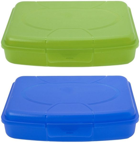 ALPFA Lunchbox 2x Brotdose Lunchbox Proviantbox Vorratsdose, Gemüse, Obst, Dose, Box, Behälter