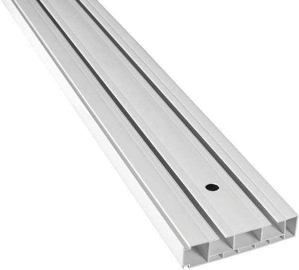 SN DECO GROUP Gardinenschiene Vorhangschiene SH (2), 2-läufig, Fixmaß, mit Bohren, verschraubt, Kunststoff