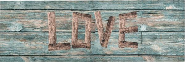 vidaXL Küchenteppich Waschbar Love 60x300 cm 315959