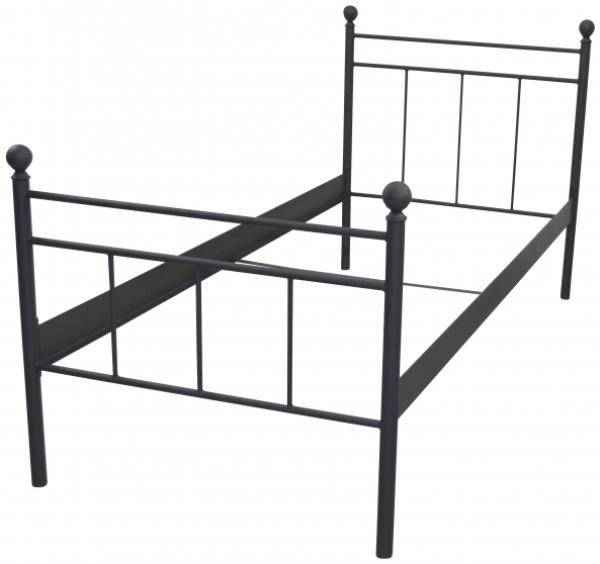 Metallbett "Rubi" 90x200 cm, schwarz