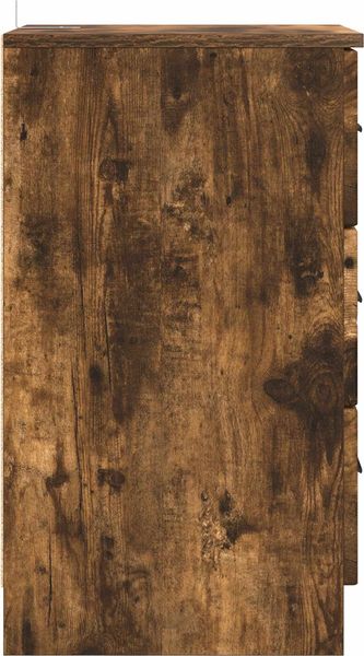 vidaXL Nachttisch Räuchereiche 38 x 38 x 66 cm Holzwerkstoff 883379 Bild 7