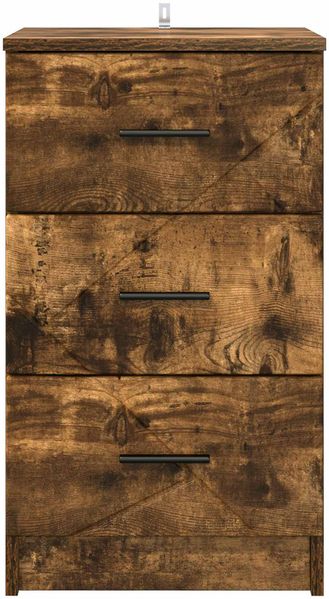 vidaXL Nachttisch Räuchereiche 38 x 38 x 66 cm Holzwerkstoff 883379 Bild 6
