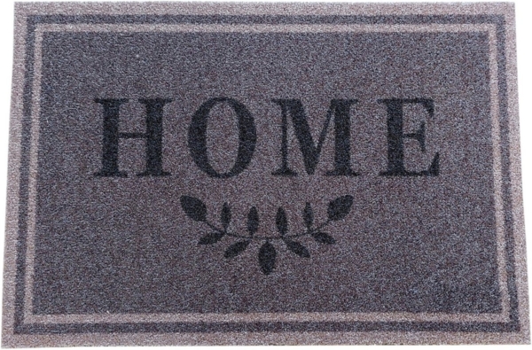 oKu-Tex Fußmatte Türvorleger mit Motiv, rutschfest und waschbar, verschiedene Motive und Sprüche, Wilkommen, Herz