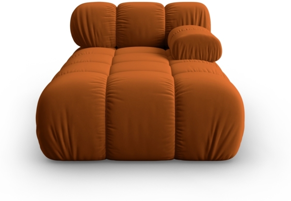 Micadoni Recamiere Bellis Rechts Samtstoff Riviera Terrakotta