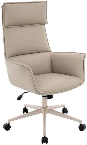 Novel 'MAURO' Chefsessel, Kunstleder taupe, 67 x 111 x 65 cm, höhenverstellbar und 140 kg belastbar