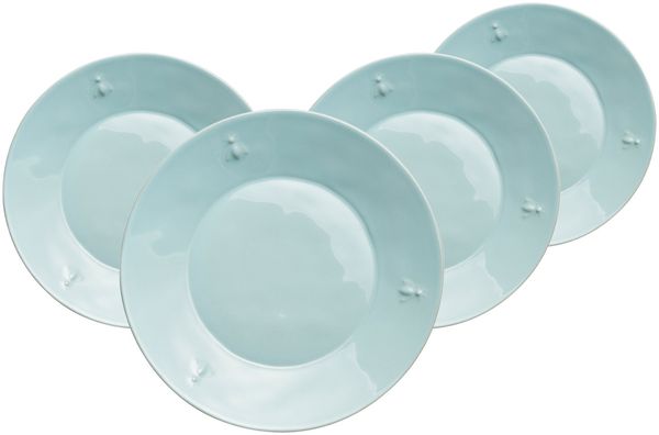 La Rochère Biene Abeille Dessertteller ø 21 cm 4er Set Blau