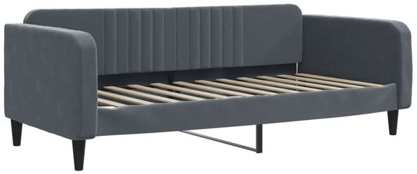 vidaXL Tagesbett mit Matratze Dunkelgrau 100x200 cm Samt 3197047 Bild 3