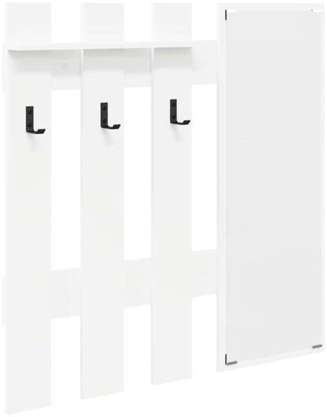 vidaXL Wandmontierter Kleiderständer Weiß 100 x 10 x 100 cm 874507