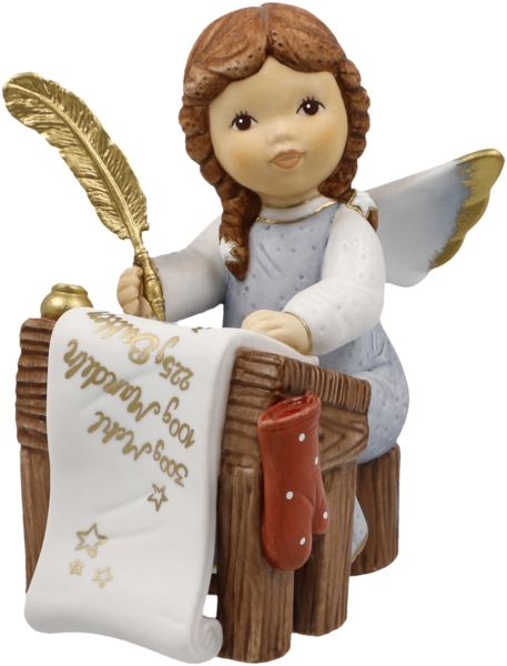 Goebel / Meine Lieblingsrezepte,Engel,6,0 x 7,5 x 9,5 cm / Biskuit-Porzellan / 6,0 x 7,5 x 9,5 cm