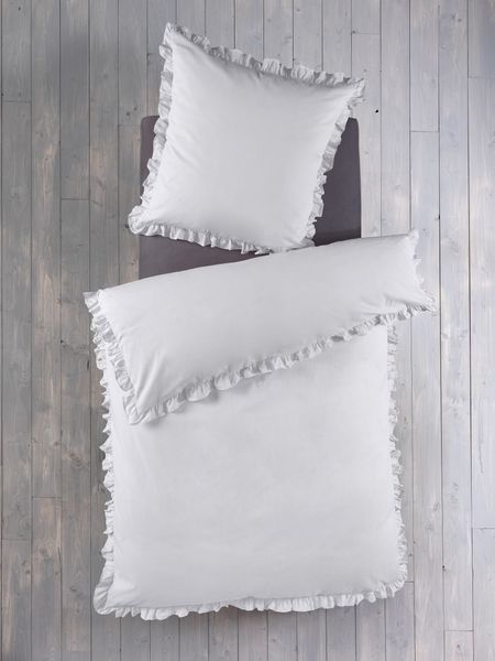Soma Renforcé Bettwäsche 135x200 cm Bettbezug 135x200 cm Kopfkissenbezug 80x80 cm weiss weiss
