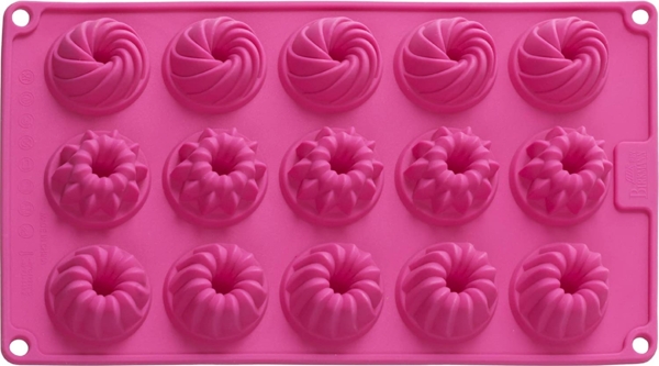 RBV Birkmann, 252875, Easy Baking, Mini-Gugelhupfform, 15-fach