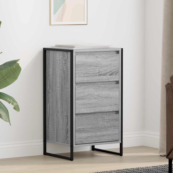 vidaXL Sideboard Graues Sonoma 42 x 36 x 75,5 cm Holzwerkstoff 886549