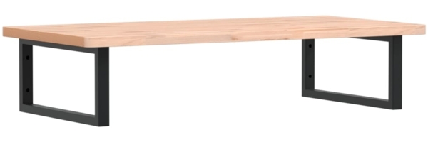 vidaXL Waschbeckenregal Wandmontage Stahl und Massivholz Buche 3302433