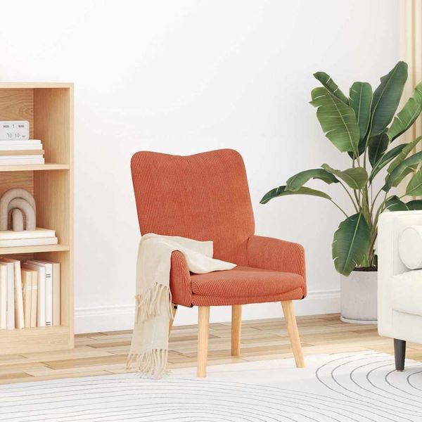 vidaXL Sessel Rot-Orange 63 x 67 x 94 cm Stoff 42001801