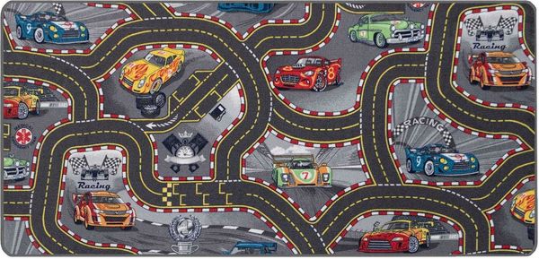 Primaflor-Ideen in Textil Kinderteppich Spielteppich CARS, rechteckig, Höhe: 6,5 mm, Kurzflor, Straßen-Spiel-Teppich, Motiv Autos, Kinderzimmer