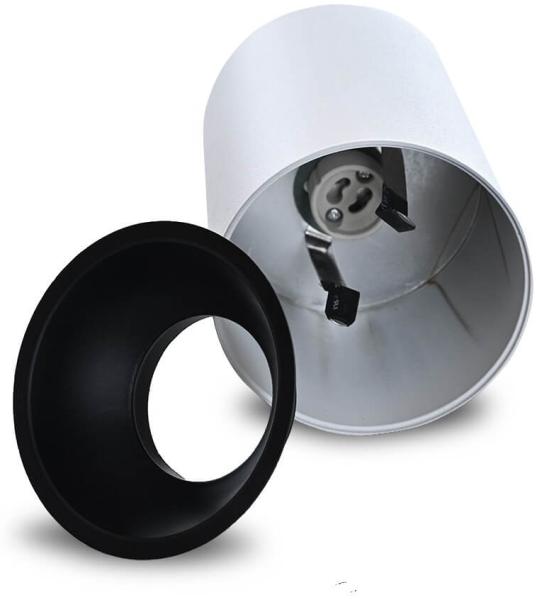 Deckenleuchte SPOTLIGHT Aufbaustrahler Aufbauleuchte Downlight Deckenlampe Weiß Rund mit GU10 Fassung ohne Leuchtmittel