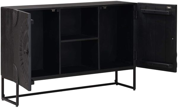 vidaXL Sideboard Schwarz 105 x 30 x 68 cm 42020081 Bild 2
