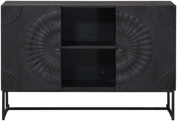 vidaXL Sideboard Schwarz 105 x 30 x 68 cm 42020081 Bild 3