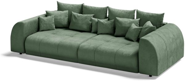Großes Sofa Ragnar in Stoff - Cordstoff - olive