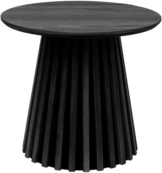 Beistelltisch >Osaka< in Eiche schwarz, furniert, MDF - 45x50cm (HxD)