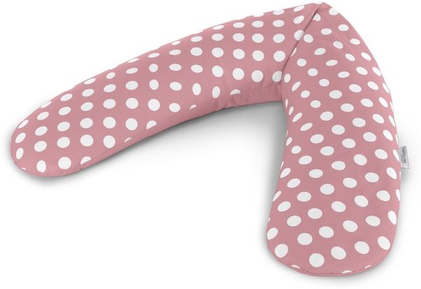 Theraline Stillkissen 190cm inkl. Bezug Indie Dots antikrosa Mikroperlenfüllung