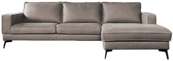 KAWOLA Ecksofa BLOOM, Couch L-Form rechts oder links Leder verschiedene Farben 276x177 cm