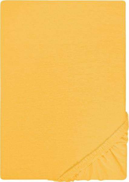 Castell Jersey-Stretch-Spannbetttuch 0077113, honig, 1x 120x200 cm