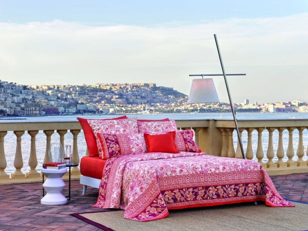 Bassetti BETTGARNITUR BWSAT CAPODIMONTE KORALLE 135x200 Bild 3