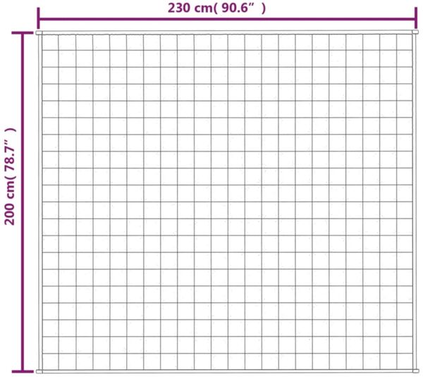 vidaXL Gewichtsdecke Stoff, 1 x Gewichtsdecke, Dunkelgrau, 200x230 cm, Stoff, 9 kg Bild 6