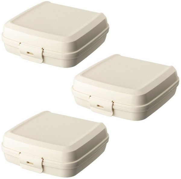 Engelland Lunchbox Brotdose mit Klickverschluss, Kunststoff (BPA-frei), (Vorteils-Set, 3-tlg, Ideal für Schule, Kindergarten und Arbeit), BPA frei, robuster Kunststoff, spülmaschinengeeignet