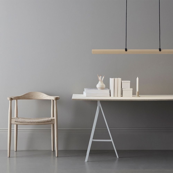 BELID Fold linear G2 LED Pendelleuchte sand dimmbar Bild 2