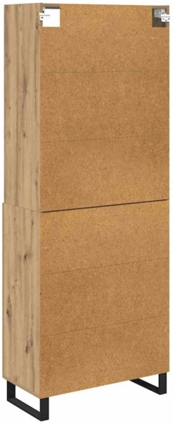 vidaXL Highboard mit Schubladen Artisan-Eiche 69,5 x 34 x 180 cm 3415988 Bild 9