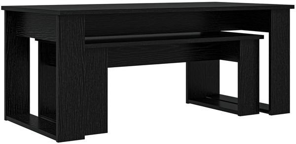 vidaXL Kaffeetisch Set 2 pcs Schwarz Eichen-Optik Holzwerkstoff 8000133 Bild 5