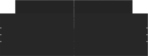 vidaXL Bettgestell mit Kopf- und Fußteil Schwarz 135x190 cm 3203790 Bild 3