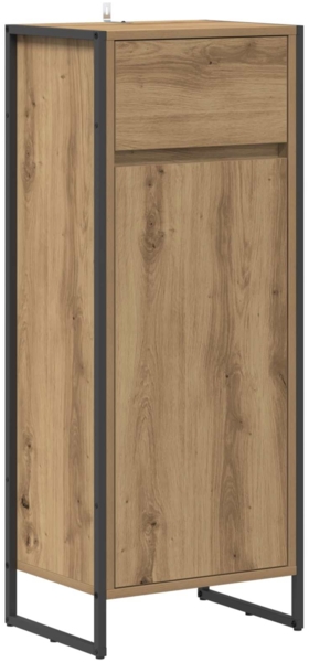 vidaXL Badezimmerschrank mit Tür Kunsthandwerk Eiche 40 x 30 x 100 cm 886503